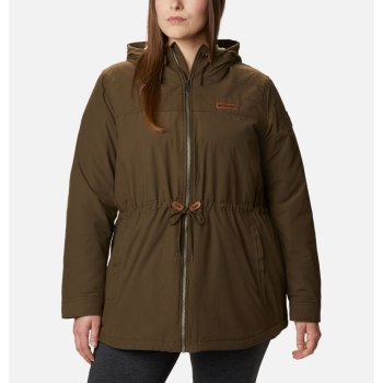 Columbia Ženske Jakne - Chatfield Hill Plus Size Maslinasto Zelene | ZDFB-19732